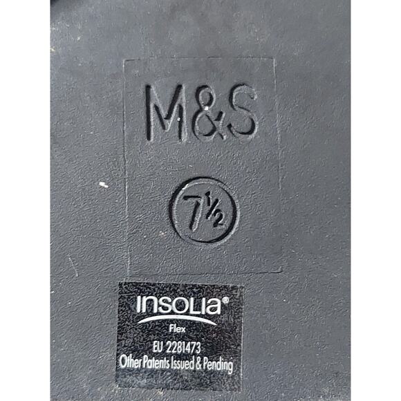 🎁 M&S Collection - Men's Size 7 1/2 Black Leather Slip-on Dress Loafers - NICE! - Picture 10 of 10